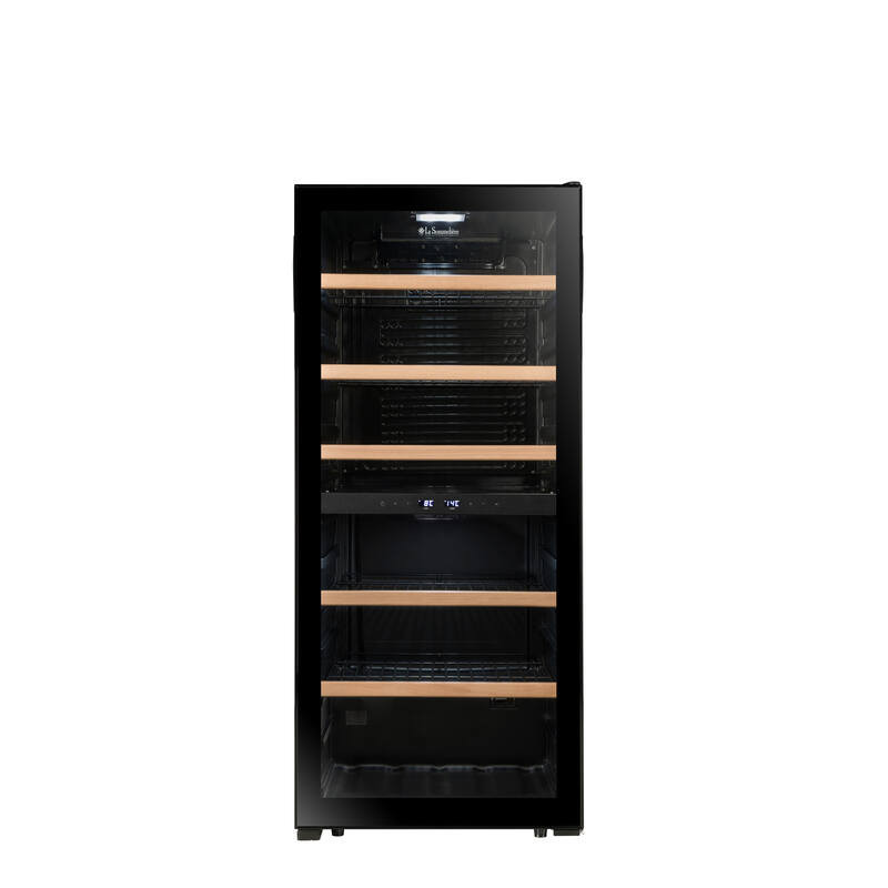 Resfriador de Vinho de Dupla Zona LS102DZBLACK 102 Garrafas - La Sommelière