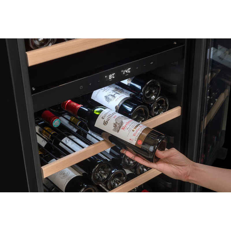 Resfriador de Vinho de Dupla Zona LS102DZBLACK 102 Garrafas - La Sommelière